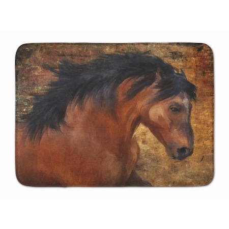 Carolines Treasures Wild Horse Machine Washable Memory Foam Mat PTW2027RUG